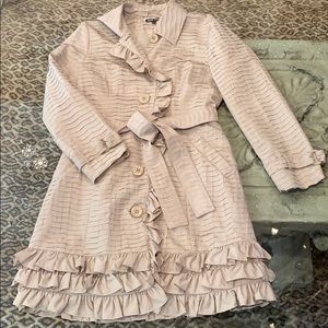 Samuel Dong Dress, color khaki, size medium